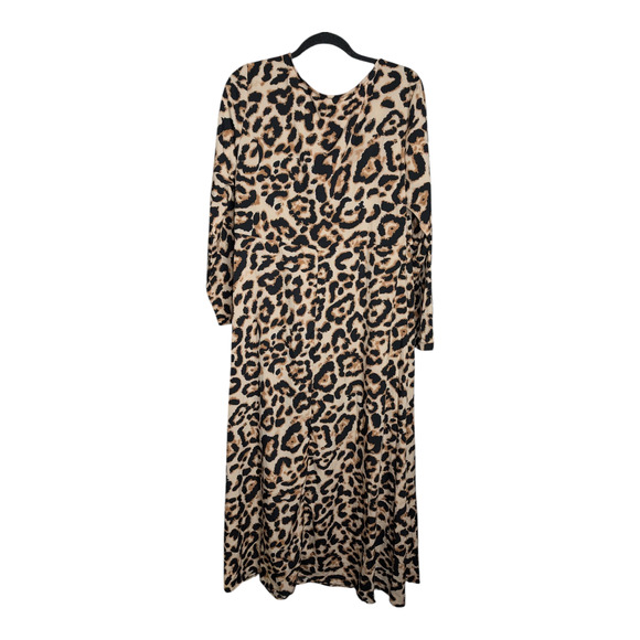 Rosegal Women's Curve Plus Size Large Leopard Print Dress 3/4 Sleeve Brand New - Picture 3 of 4